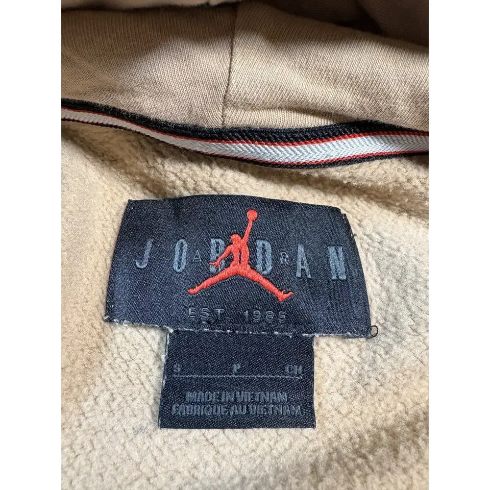 Jordan FLIGHT Men's Small Tan Jumpman Pullover Hoodie